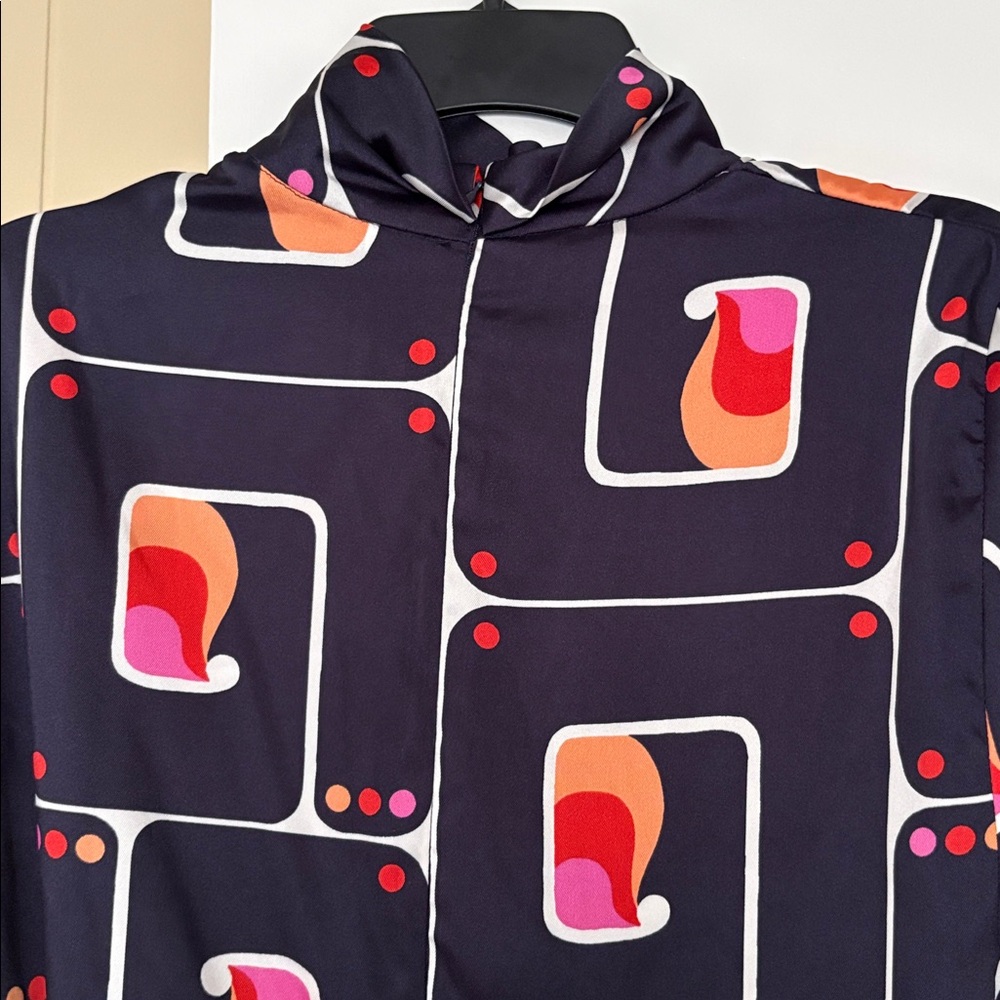 Zara Geometric Patterned Blouse - image 8